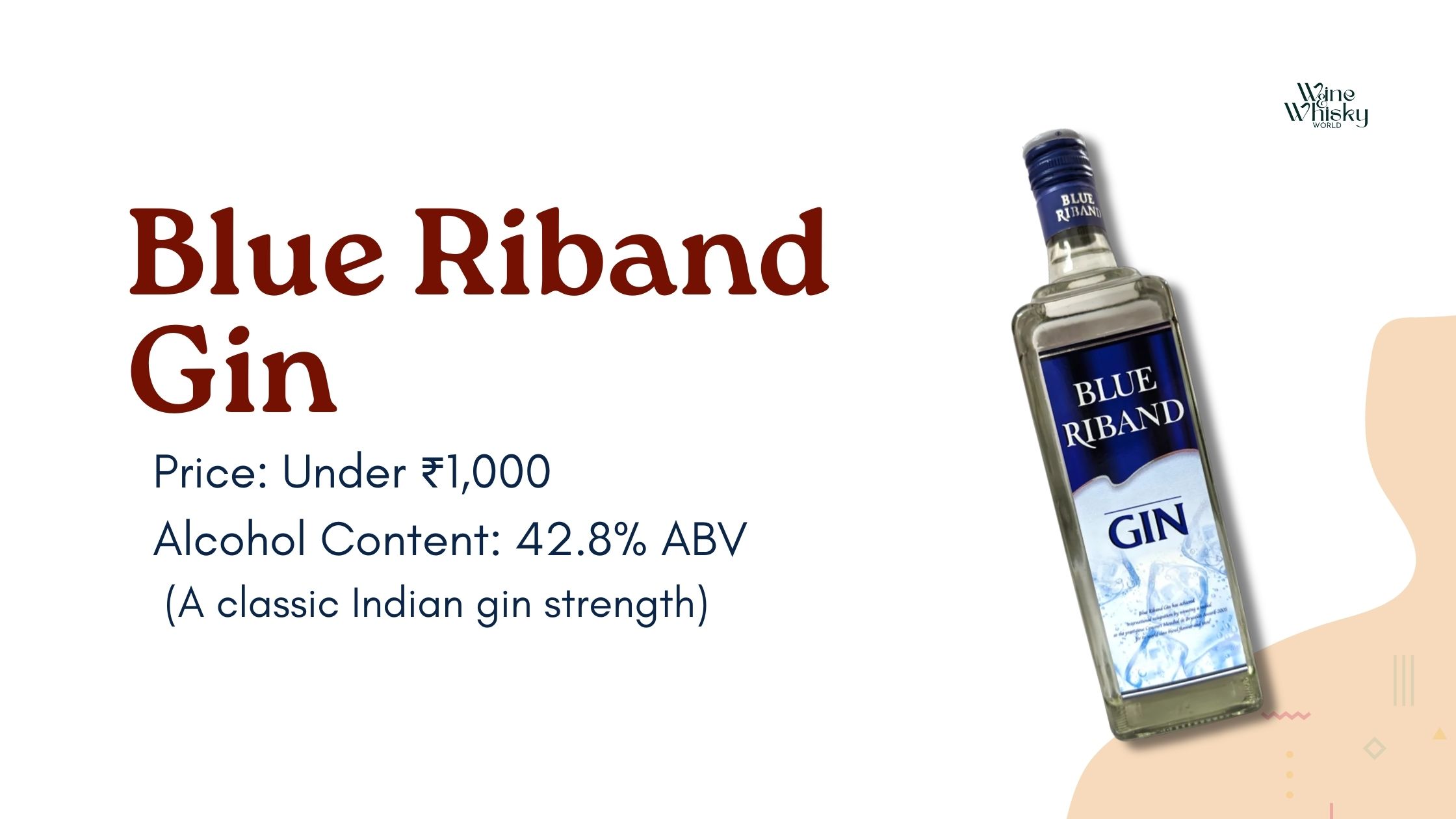Blue Riband Gin under 2000